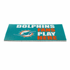 Miami Dolphins Fan Mat, 28"x16", NFL