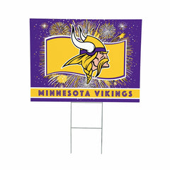 Minnesota Vikings Yard Sign, Patriotic, NFL, Home