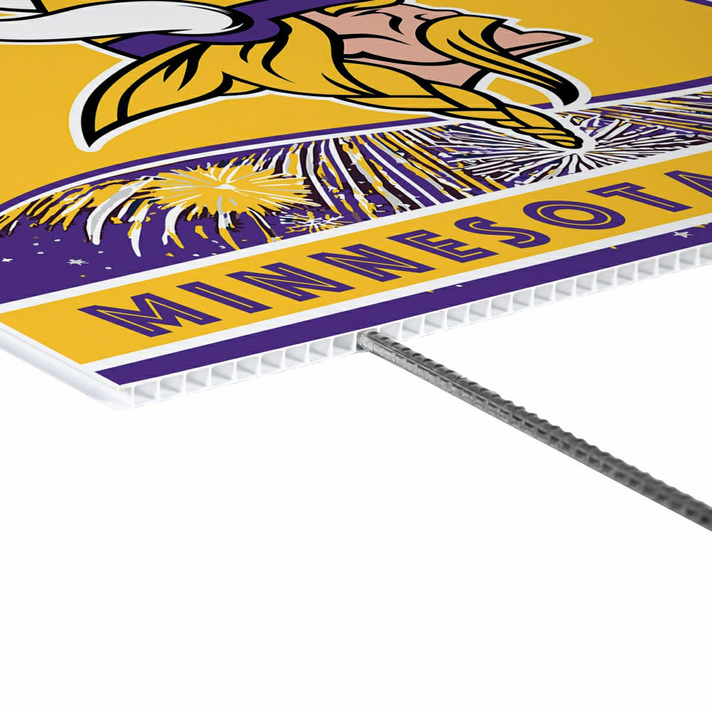 Minnesota Vikings Yard Sign, Patriotic, NFL, Home