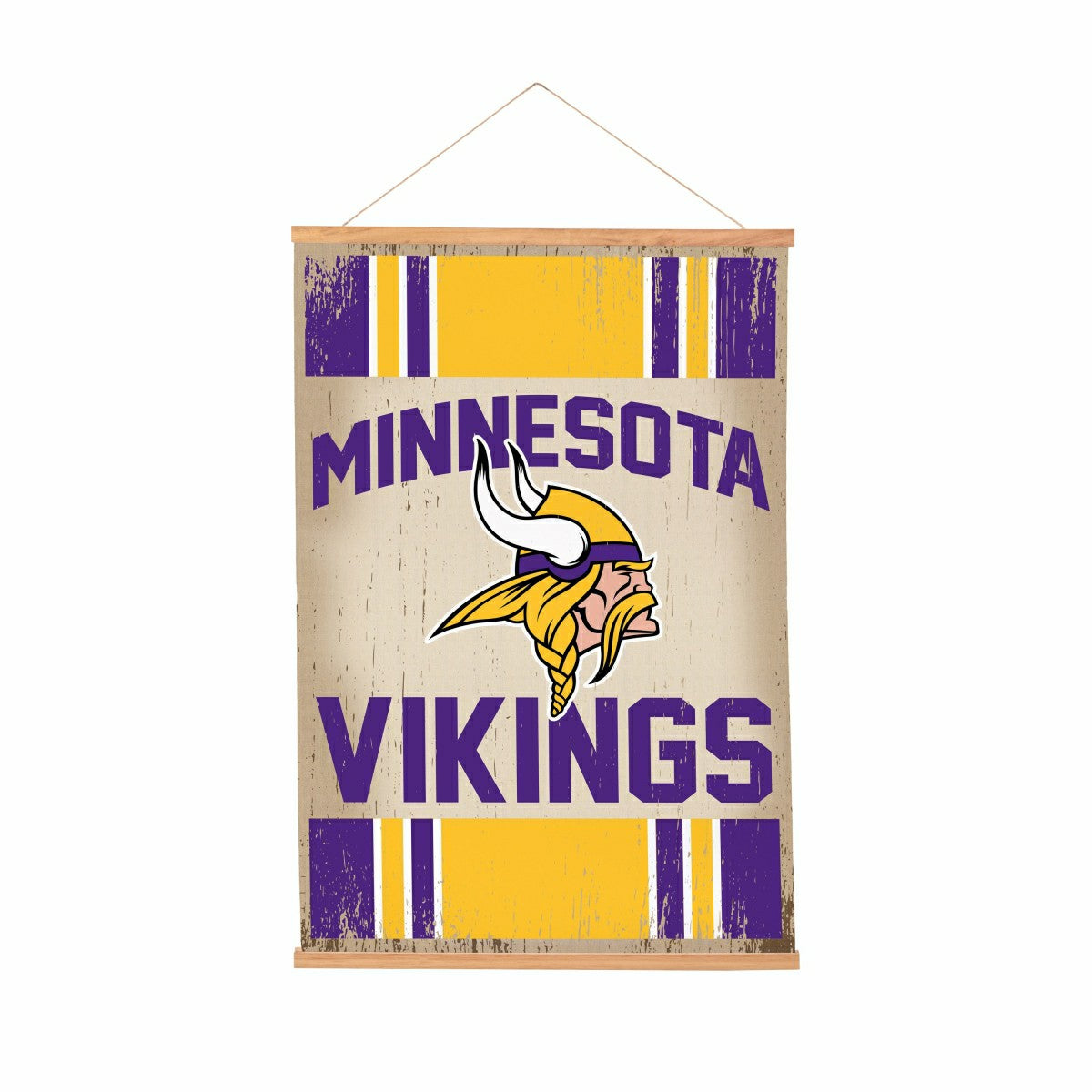 Minnesota Vikings, Canvas Wall Tapestry, Medium, 36x24, NFL, Home