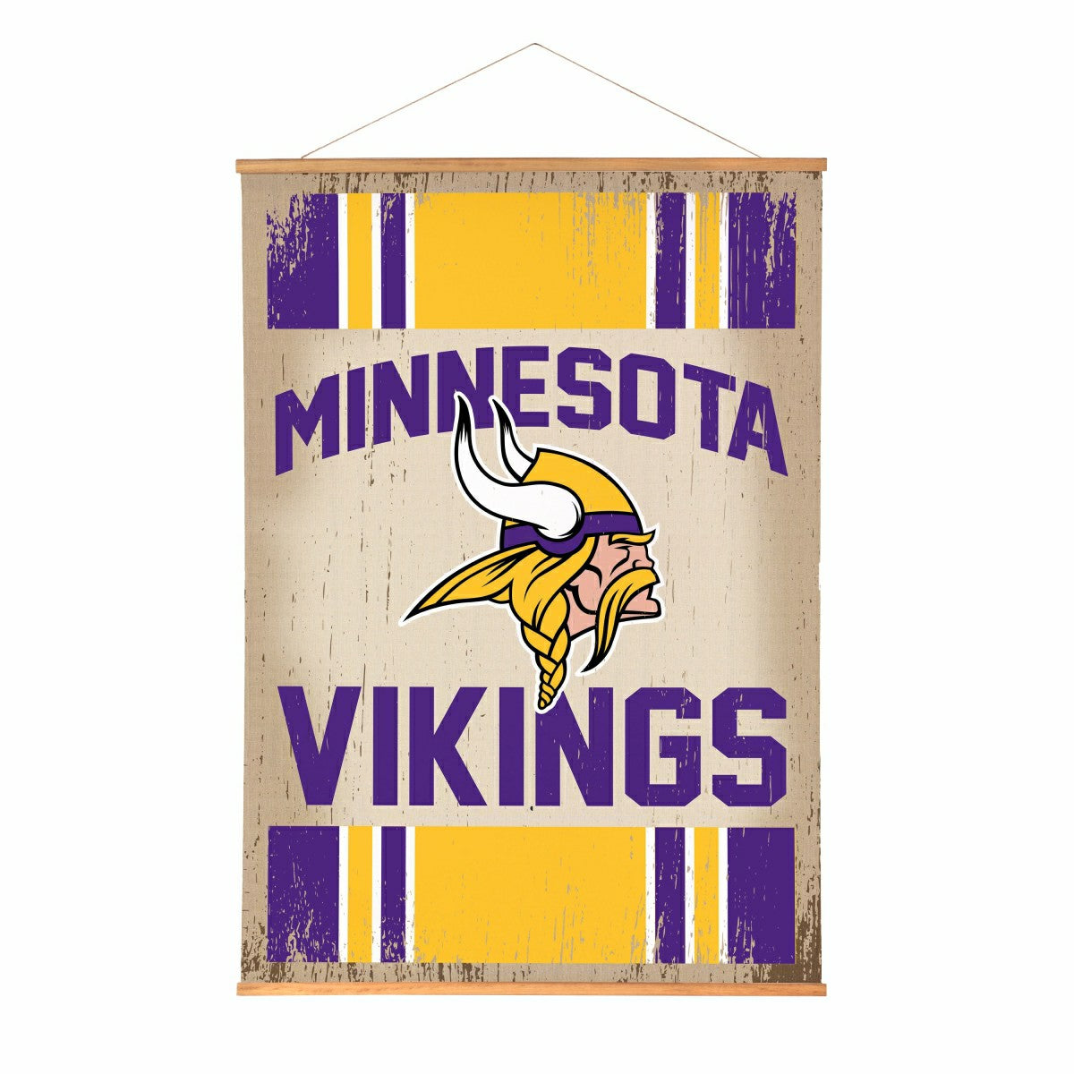 Minnesota Vikings, Canvas Wall Tapestry, Large, 54x36, NFL, Home
