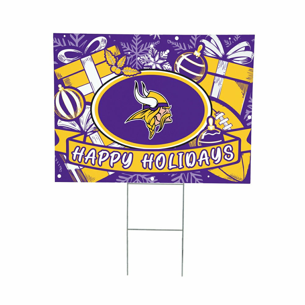 Minnesota Vikings Yard Sign, Holiday, NFL, Home