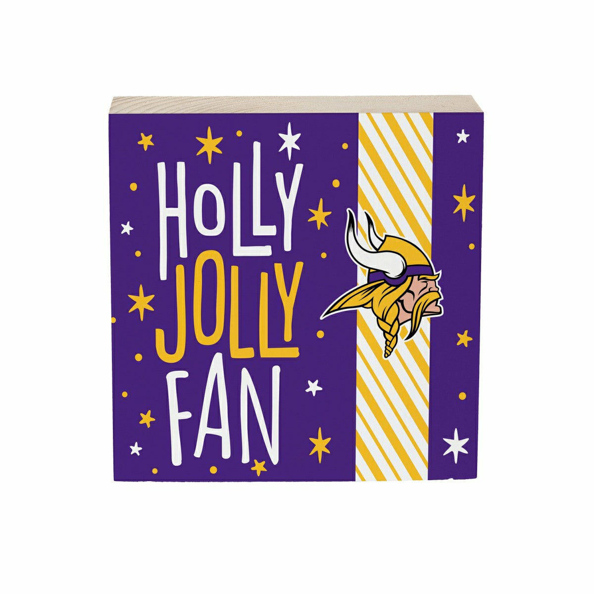 Minnesota Vikings Block, Holiday, 6x6, NFL, Home