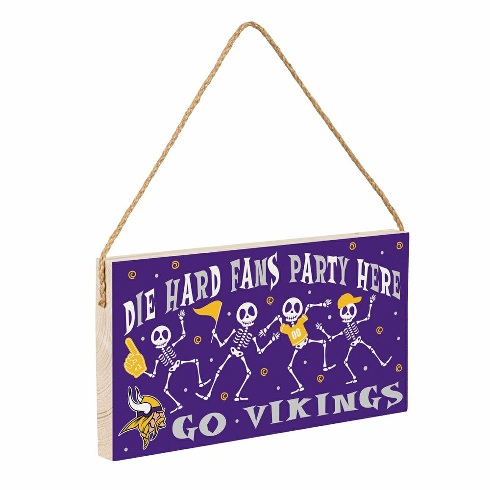 Minnesota Vikings Halloween Wood Wall Sign, 6x11, NFL, Home