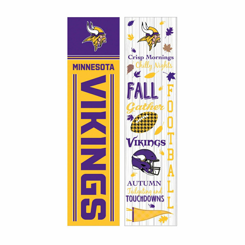 46" Double Sided Leaner, Minnesota Vikings, Fall Seasonal, NFL, Home