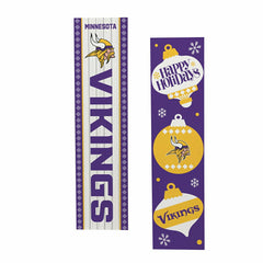 47" Double Sided Leaner, Minnesota Vikings, Christmas, NFL, Home