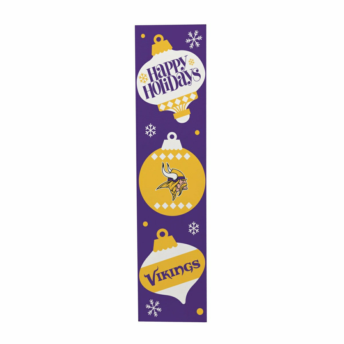 47" Double Sided Leaner, Minnesota Vikings, Christmas, NFL, Home