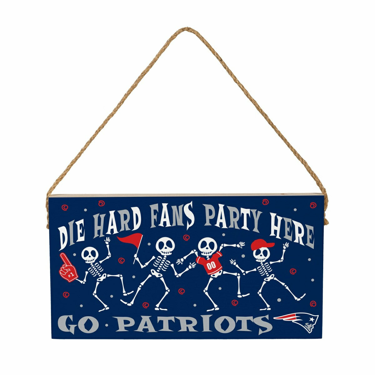 New England Patriots Halloween Wood Wall Sign, 6x11, NFL, Home