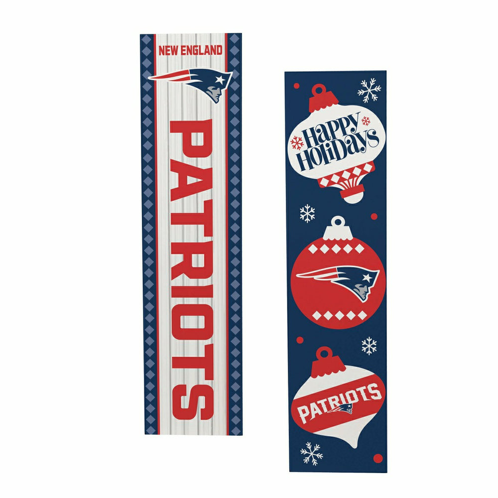 47" Double Sided Leaner, New England Patriots, Christmas, NFL, Home