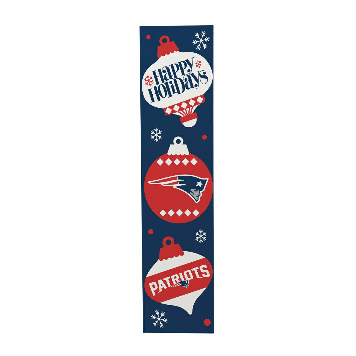 47" Double Sided Leaner, New England Patriots, Christmas, NFL, Home