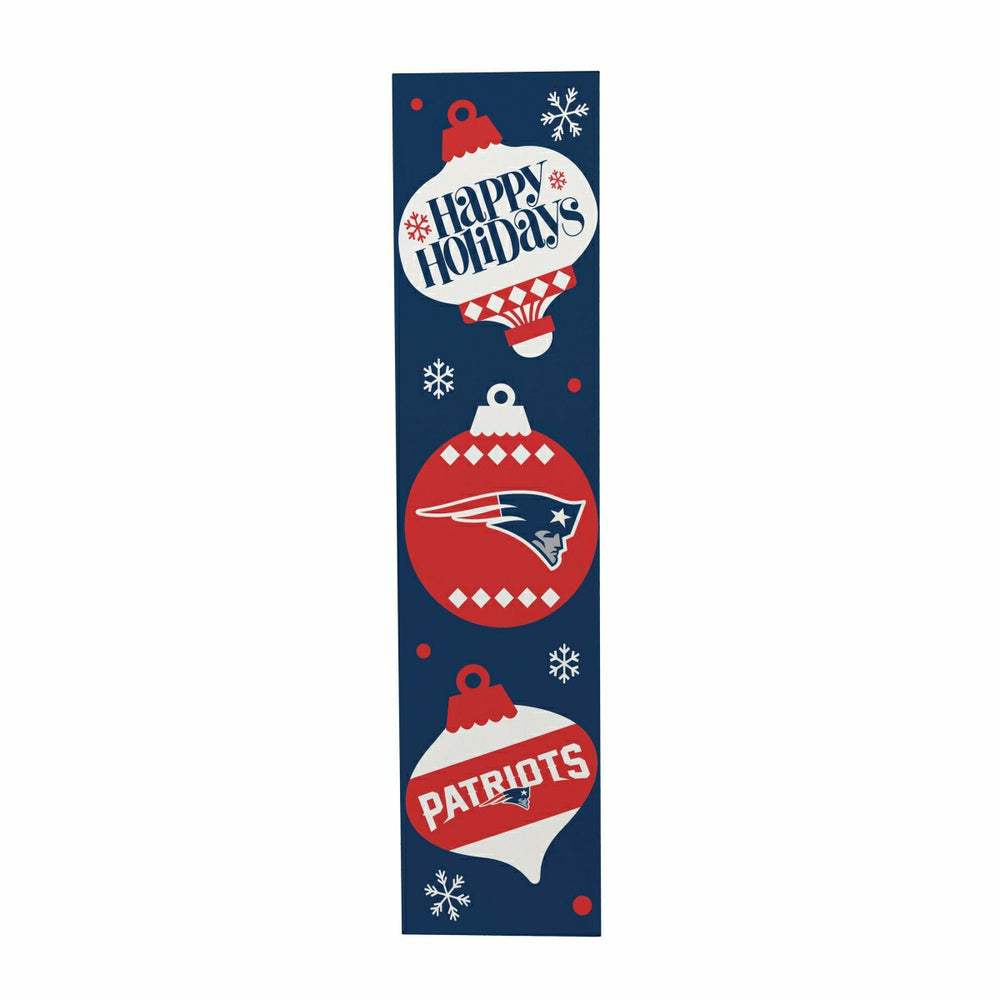 47" Double Sided Leaner, New England Patriots, Christmas, NFL, Home