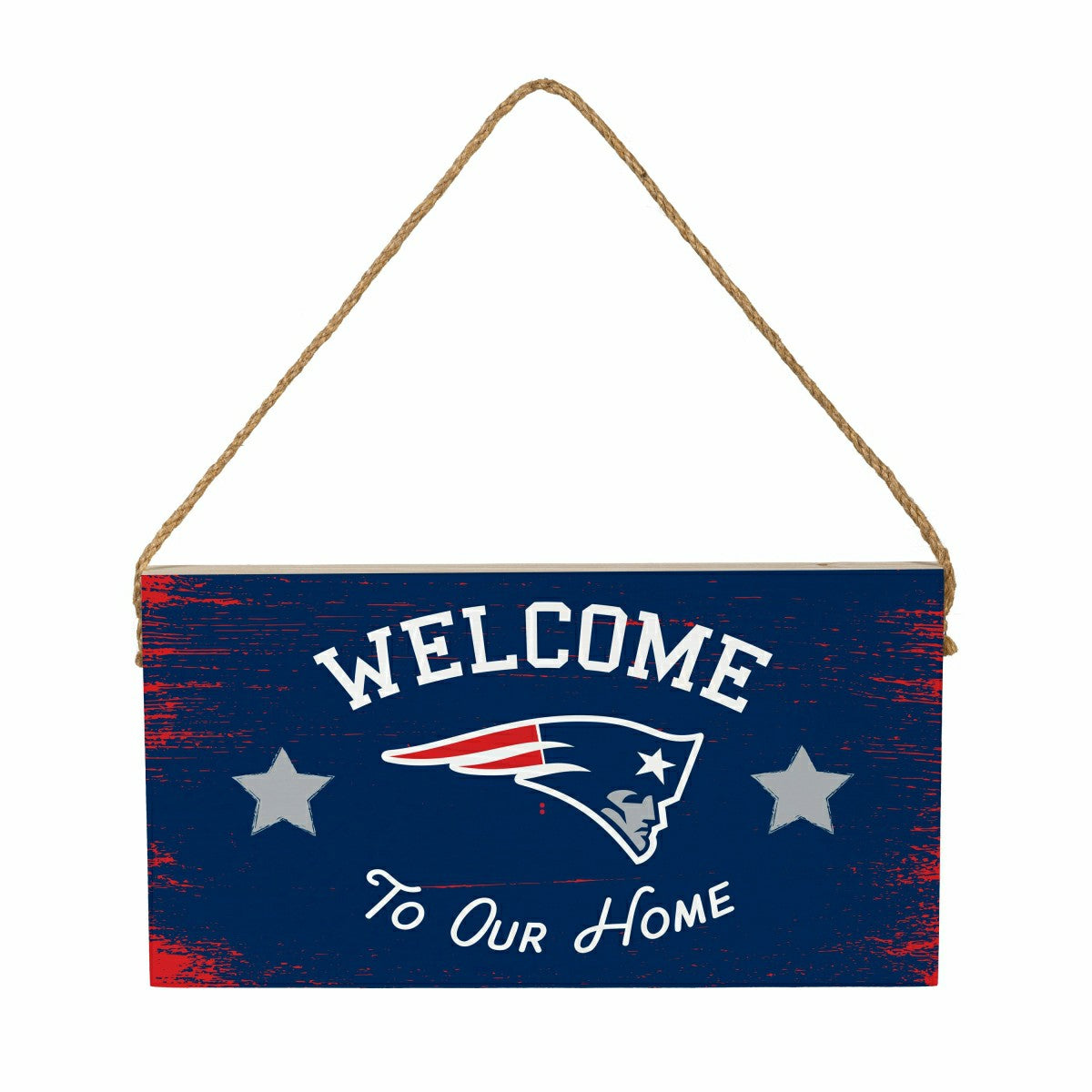 New England Patriots Wood Wall Sign, 6x11, NFL, Home