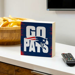 New England Patriots Plock, Down Home Fans, 6x6, NFL, Home