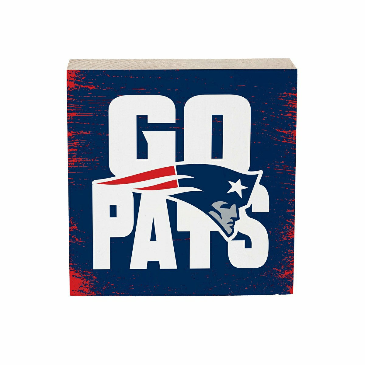 New England Patriots Plock, Down Home Fans, 6x6, NFL, Home