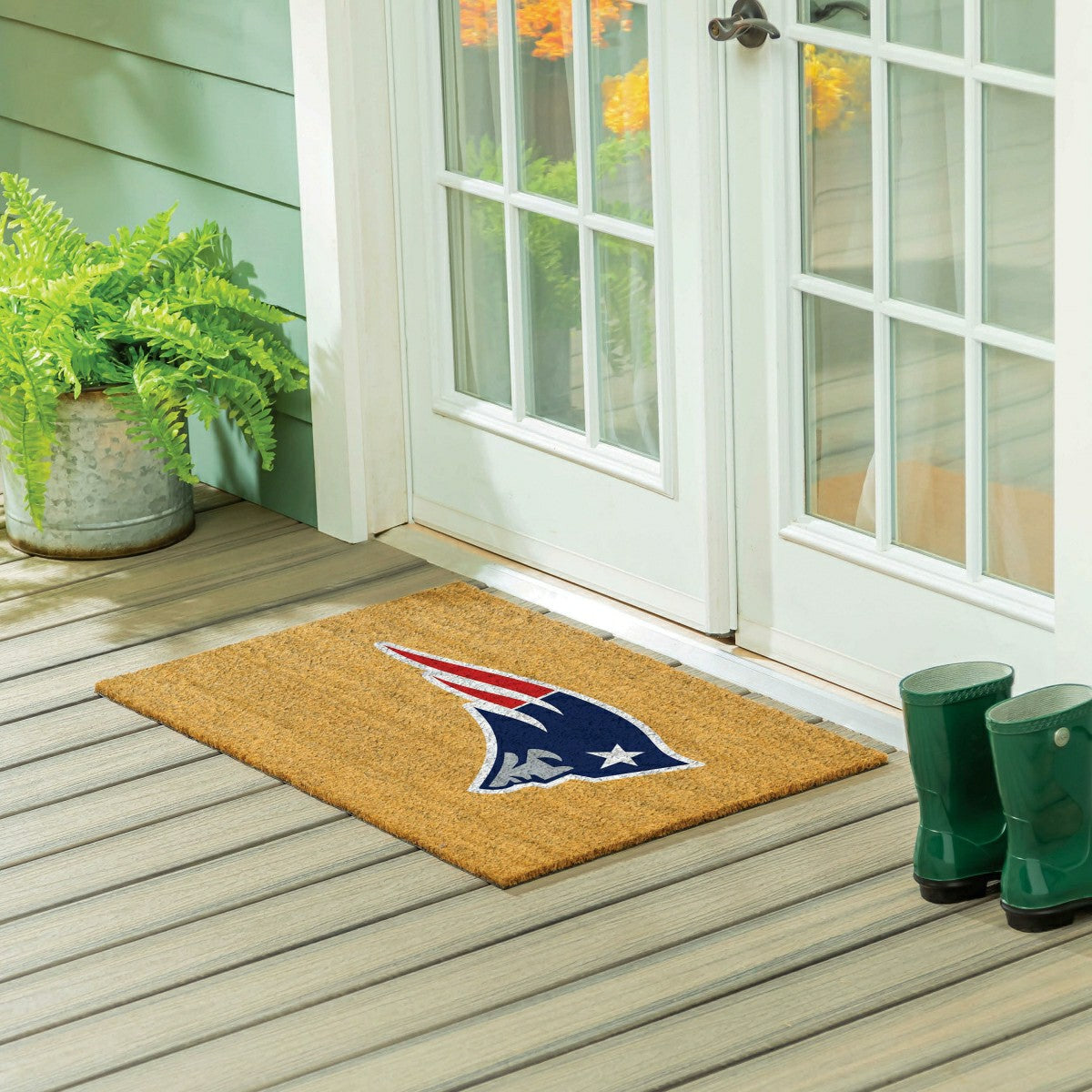 New England Patriots Large Full Color Coir Mat, 36"x24", NFL