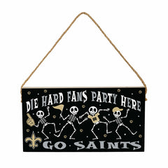 New Orleans Saints Halloween Wood Wall Sign, 6x11, NFL, Home