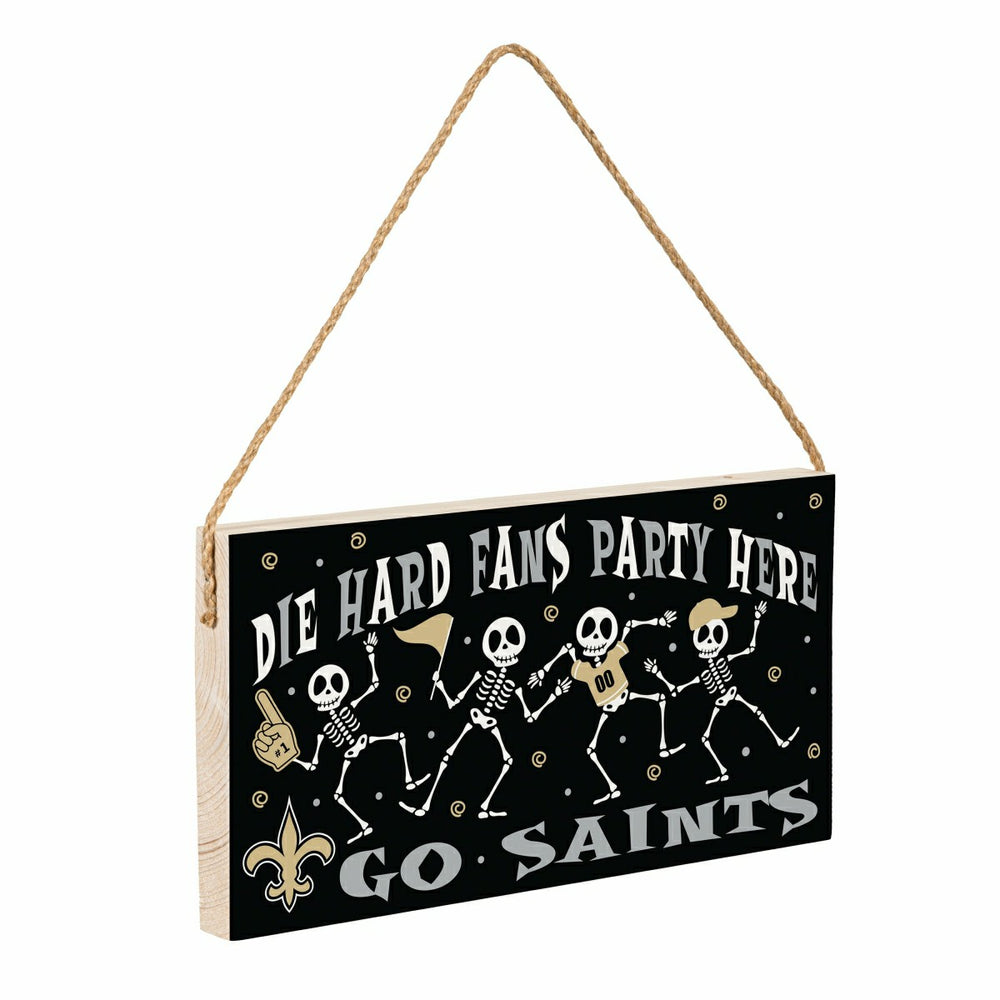 New Orleans Saints Halloween Wood Wall Sign, 6x11, NFL, Home