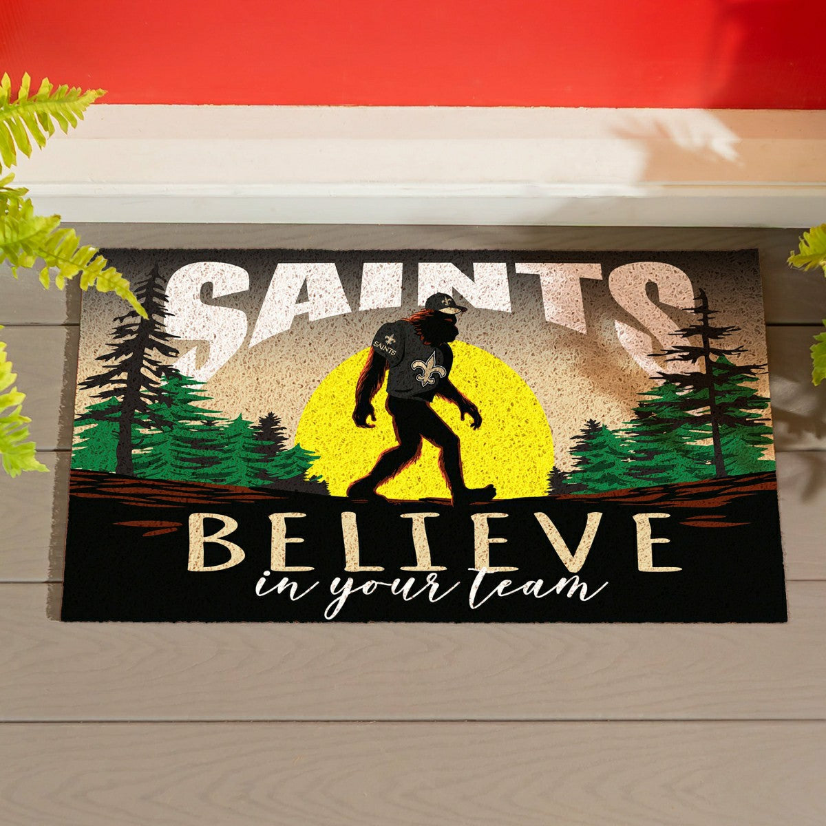 New Orleans Saints Bigfoot PVC Mat, 28"x16", NFL