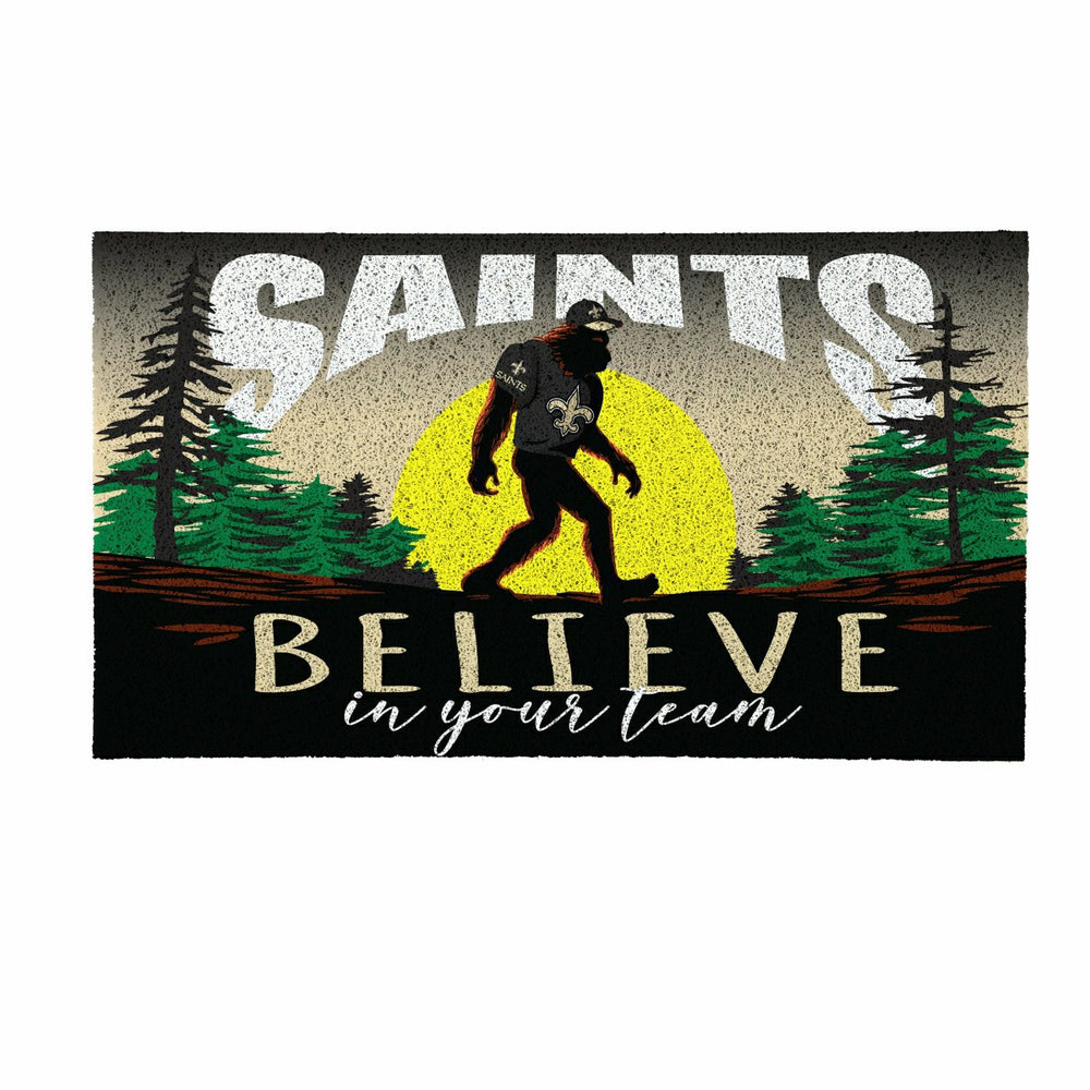 New Orleans Saints Bigfoot PVC Mat, 28"x16", NFL