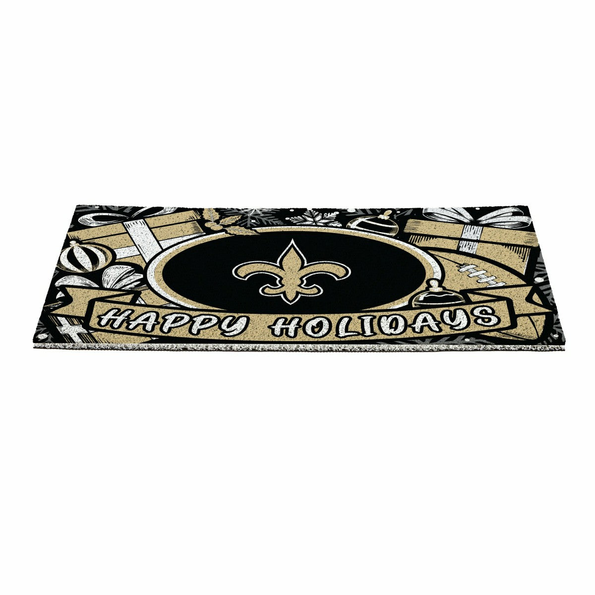 New Orleans Saints Holiday PVC Mat, 28"x16", NFL