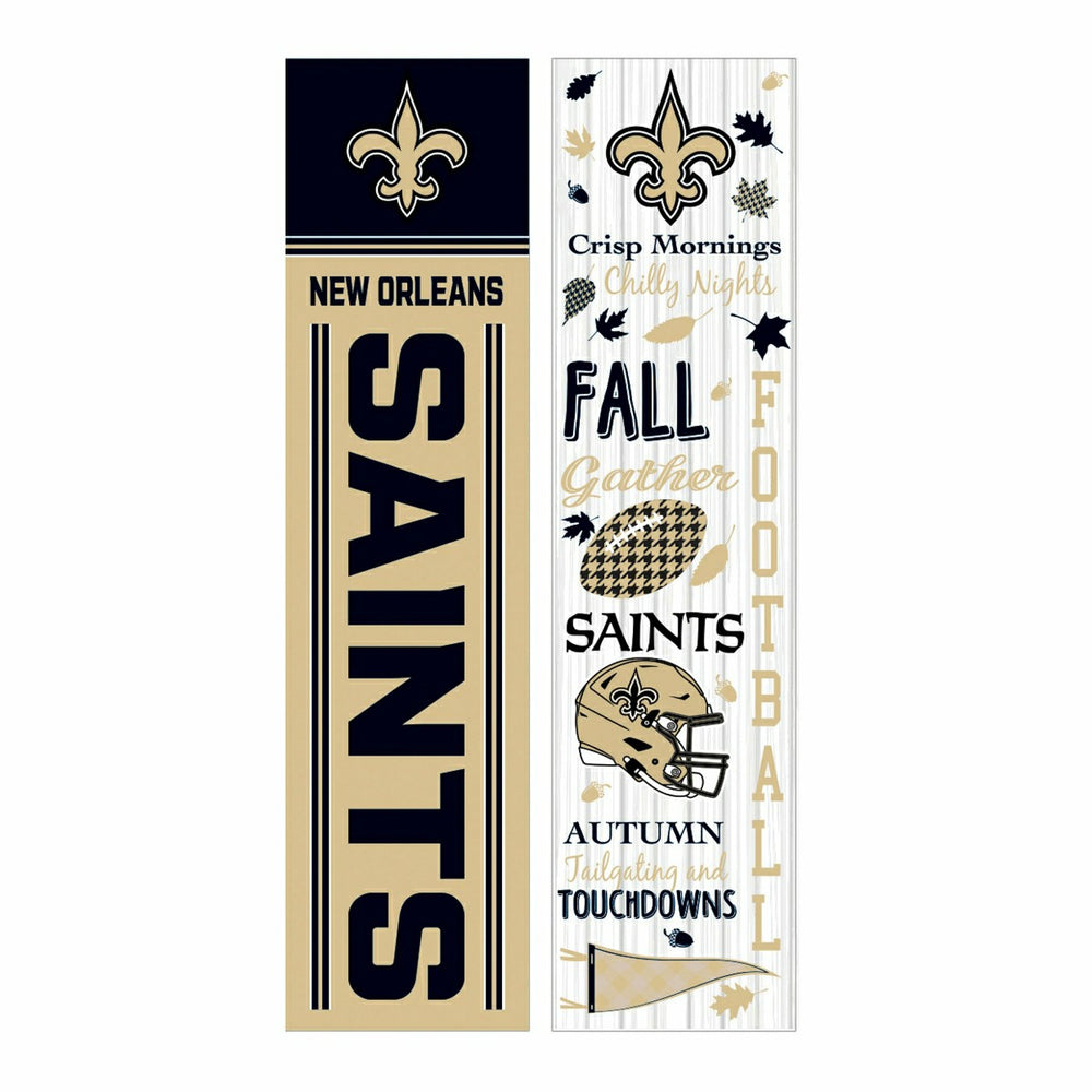 46" Double Sided Leaner, New Orleans Saints, Fall Seasonal, NFL, Home