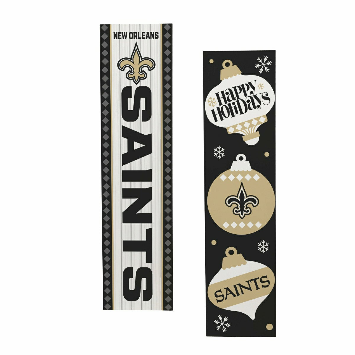 47" Double Sided Leaner, New Orleans Saints, Christmas, NFL, Home