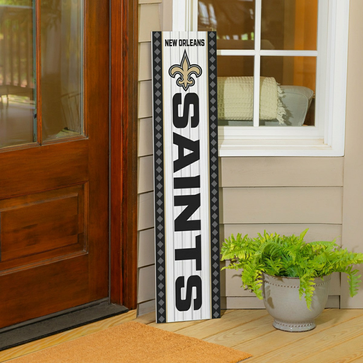 47" Double Sided Leaner, New Orleans Saints, Christmas, NFL, Home