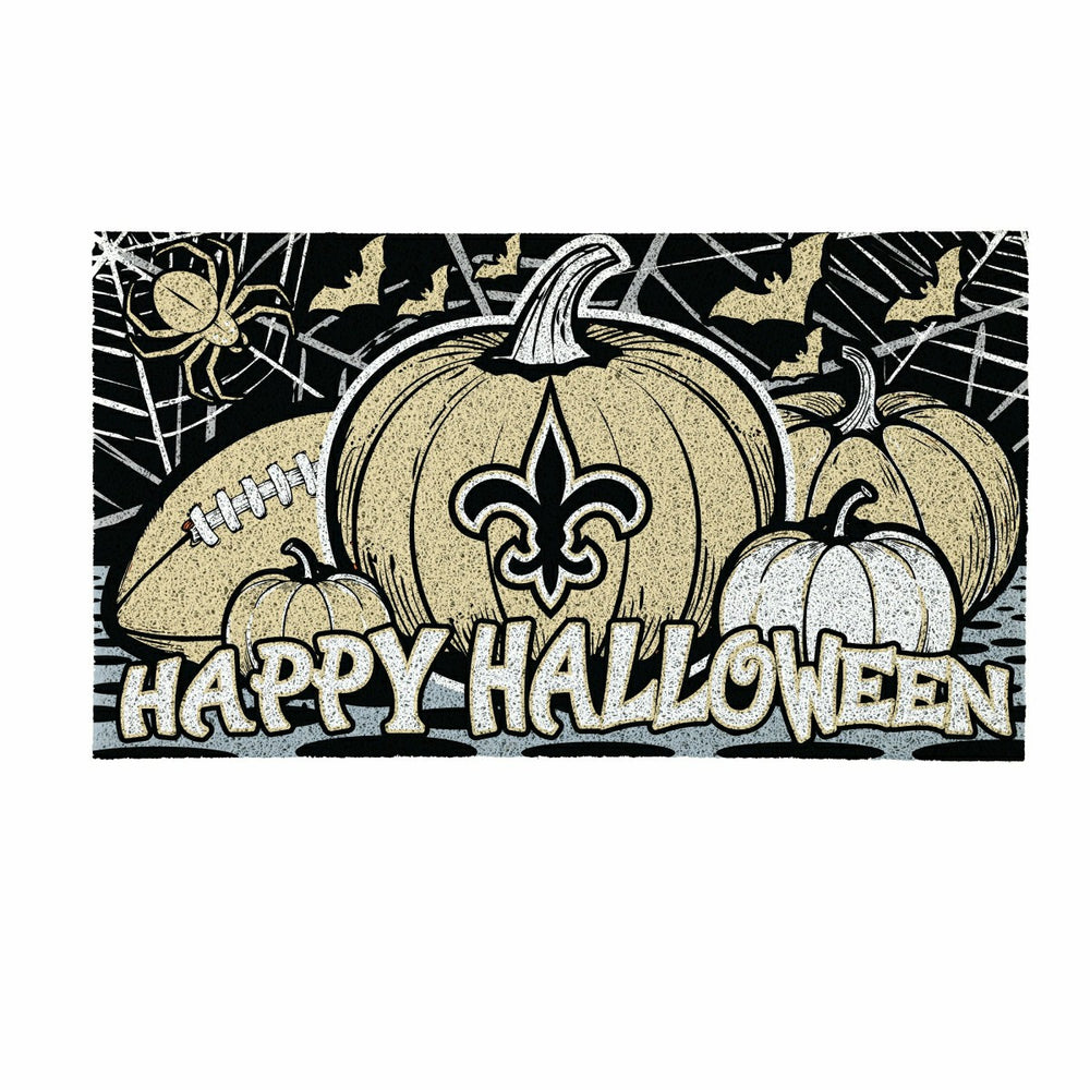 New Orleans Saints Halloween PVC Mat, 28"x16", NFL
