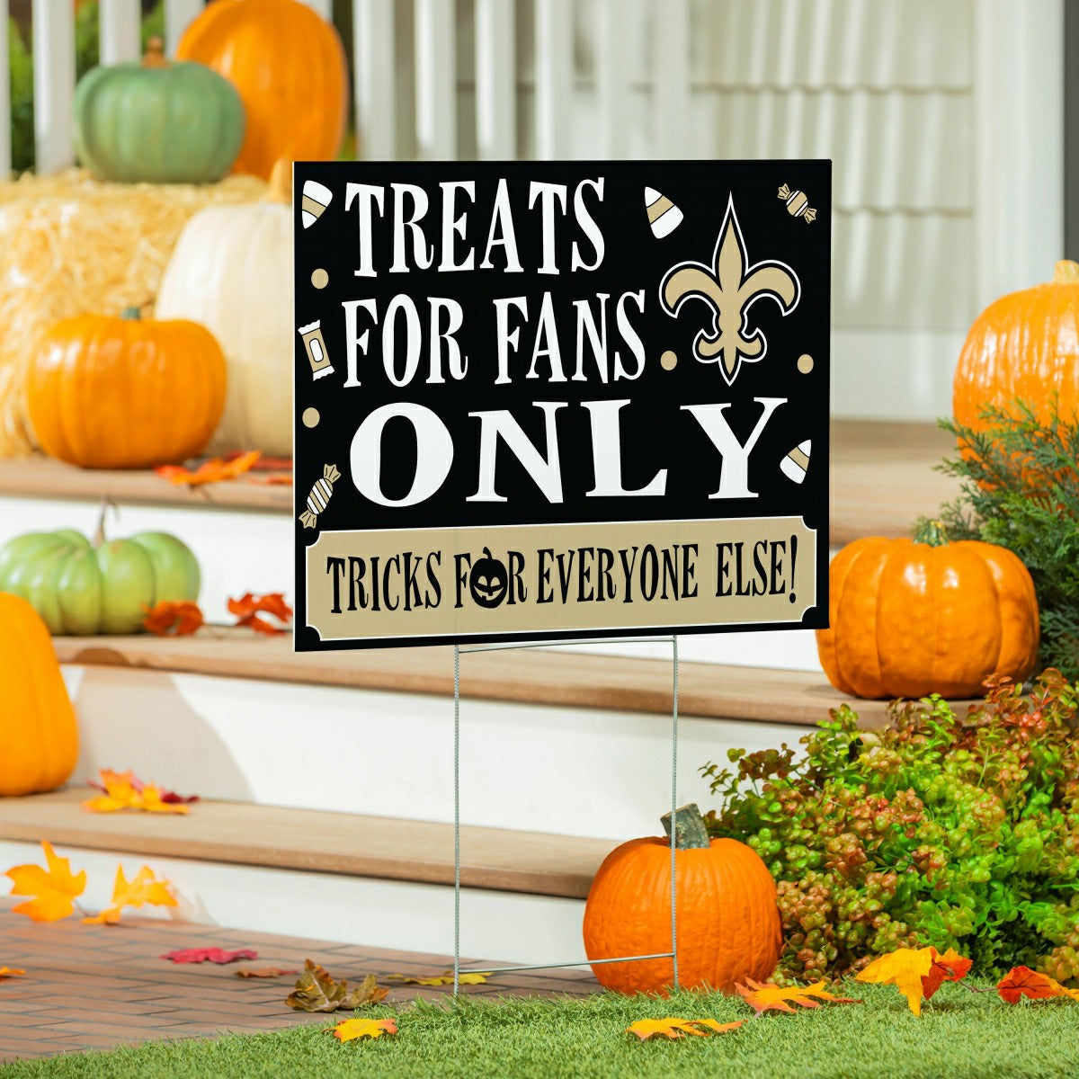 New Orleans Saints Yard Sign, Halloween Treats for Fans, NFL, Home