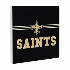 New Orleans Saints Wood Wall Sign, 12x12, NFL, Home