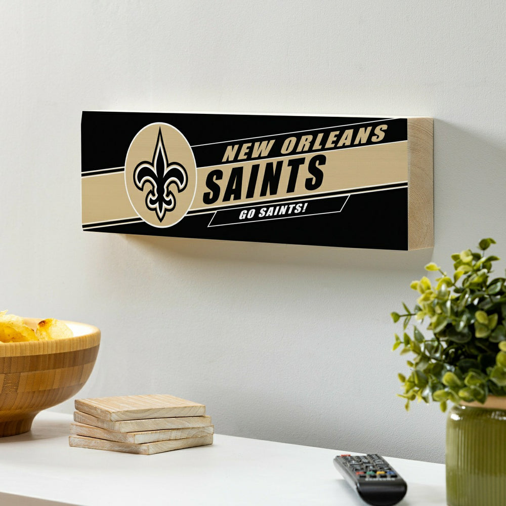New Orleans Saints Mantle Sign, Down Home Fans, 5x18, NFL, Home