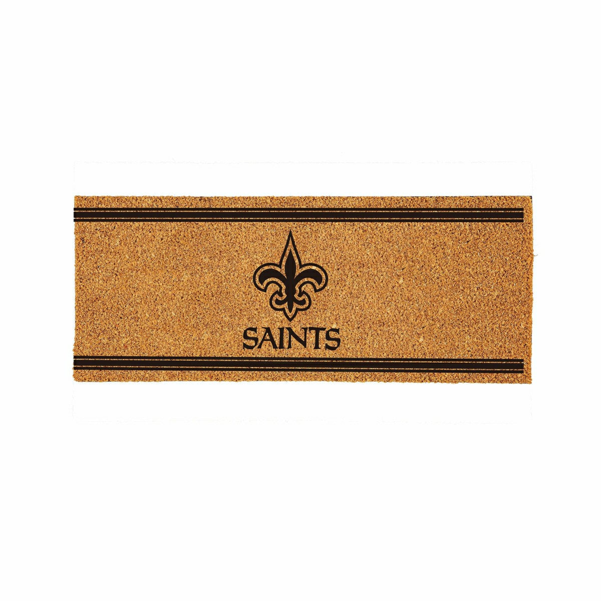 New Orleans Saints Extra Large One Color Coir Mat, 60"x24", NFL