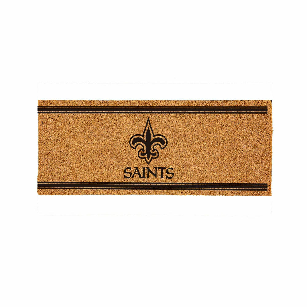 New Orleans Saints Extra Large One Color Coir Mat, 60"x24", NFL
