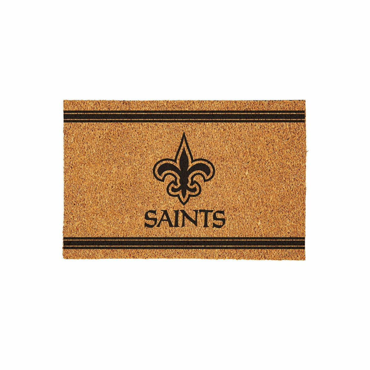 New Orleans Saints Large One Color Coir Mat, 36"x24", NFL