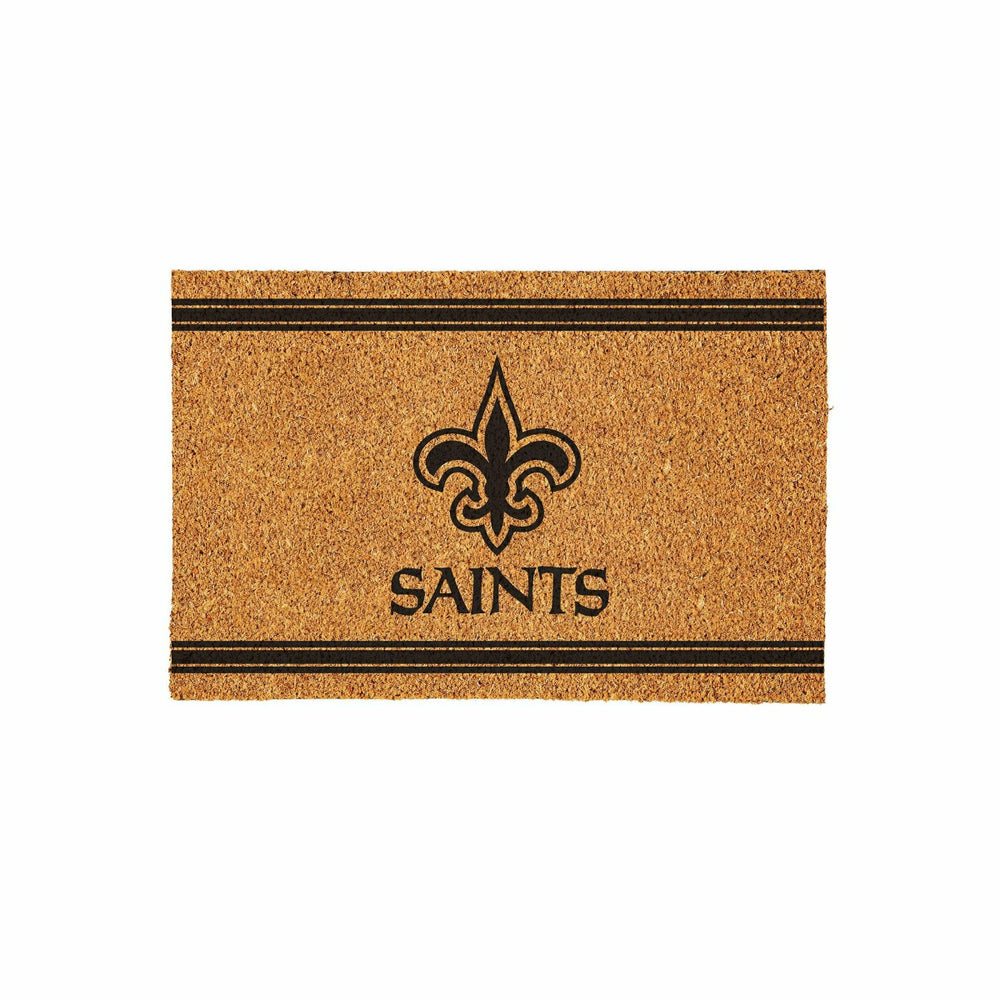 New Orleans Saints Large One Color Coir Mat, 36"x24", NFL