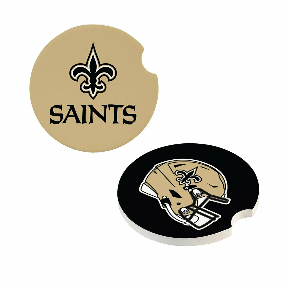 New Orleans Saints Car Coaster Set, 2pc, NFL
