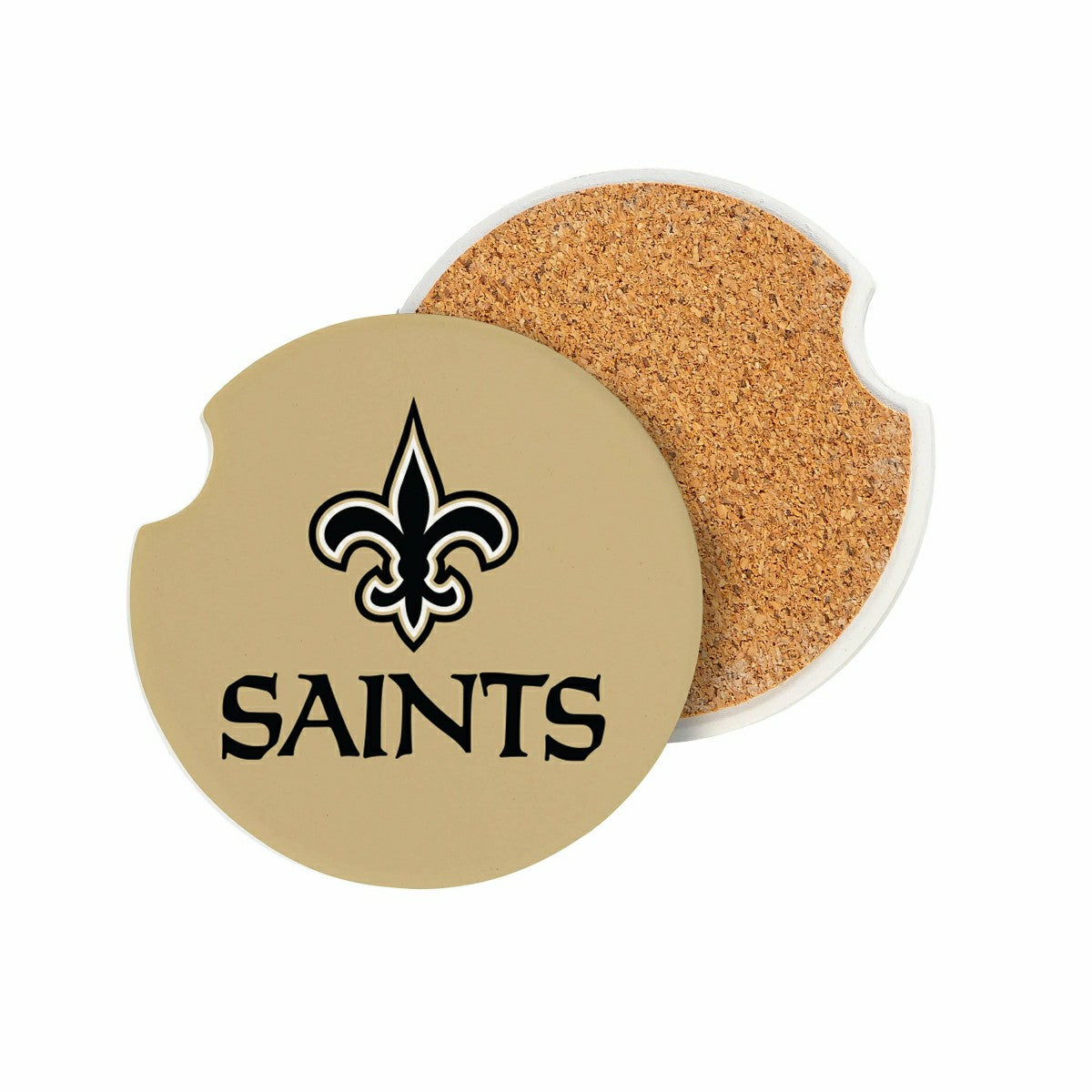 New Orleans Saints Car Coaster Set, 2pc, NFL