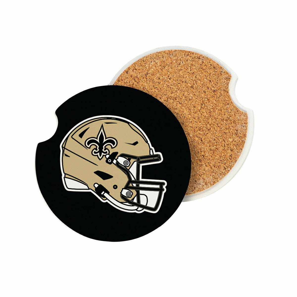 New Orleans Saints Car Coaster Set, 2pc, NFL