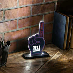 New York Giants NFL Football Foam Finger Desklite LED Decor, NFL, Home