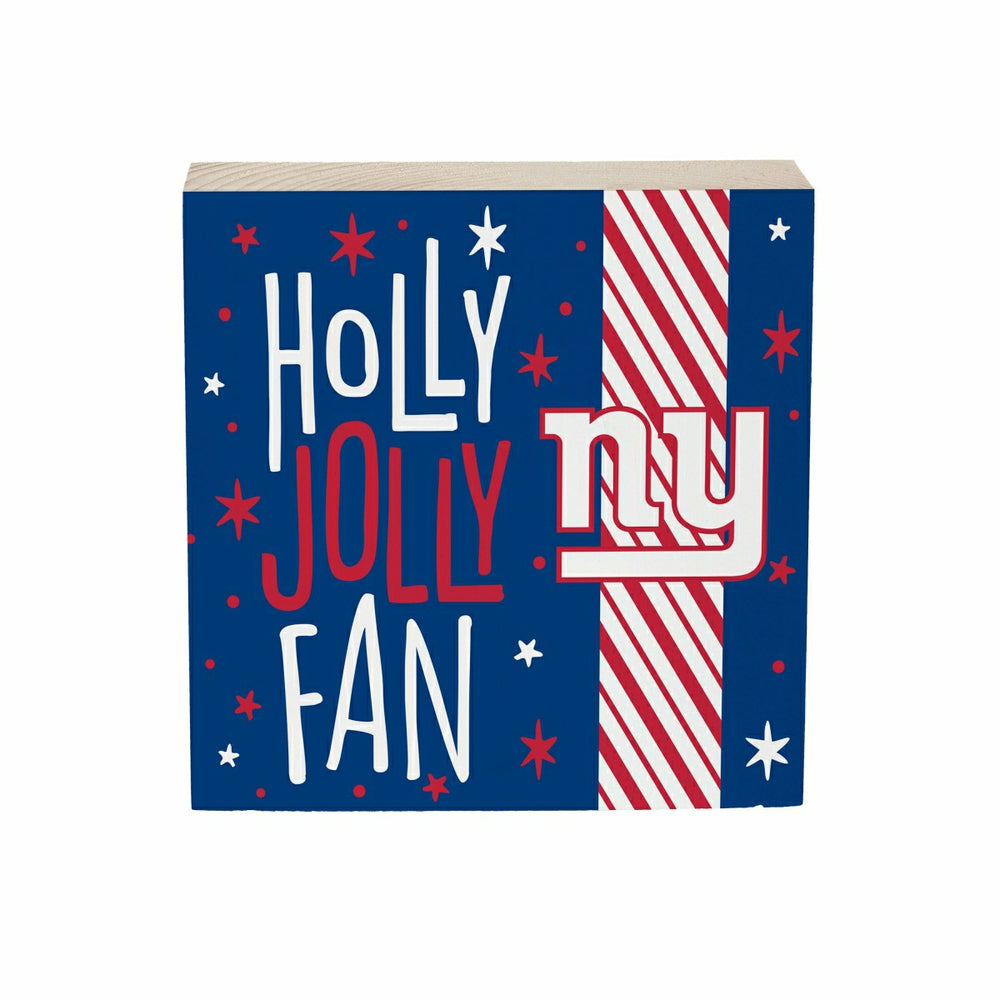 New York Giants Block, Holiday, 6x6, NFL, Home