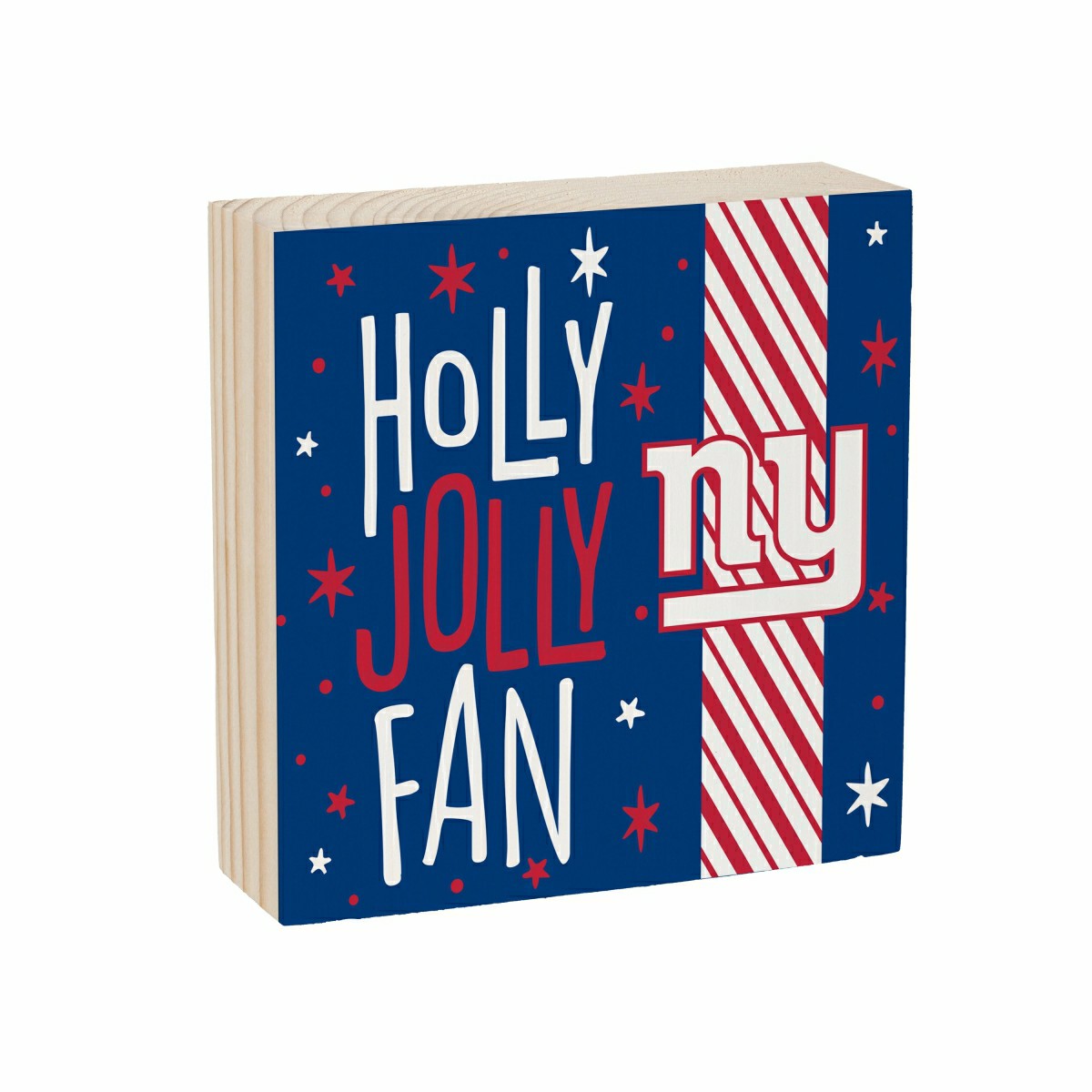 New York Giants Block, Holiday, 6x6, NFL, Home