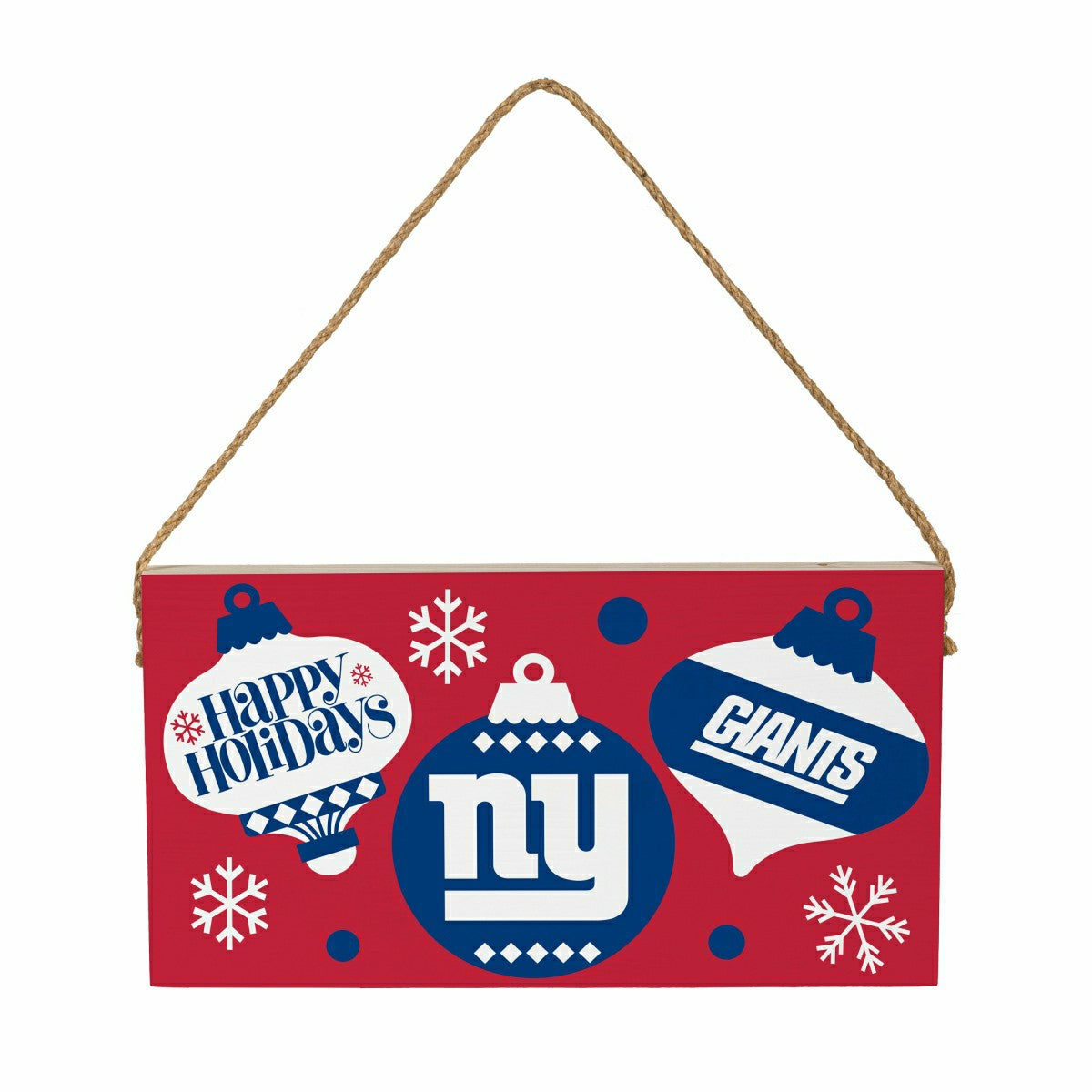 New York Giants Holiday Wood Wall Sign, 6x11, NFL, Home
