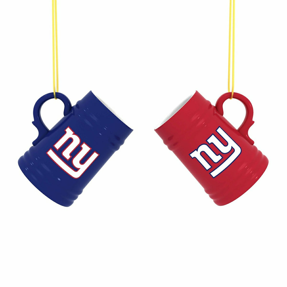New York Giants Ceramic Mini Stein, 3oz, set of 2, NFL, Home