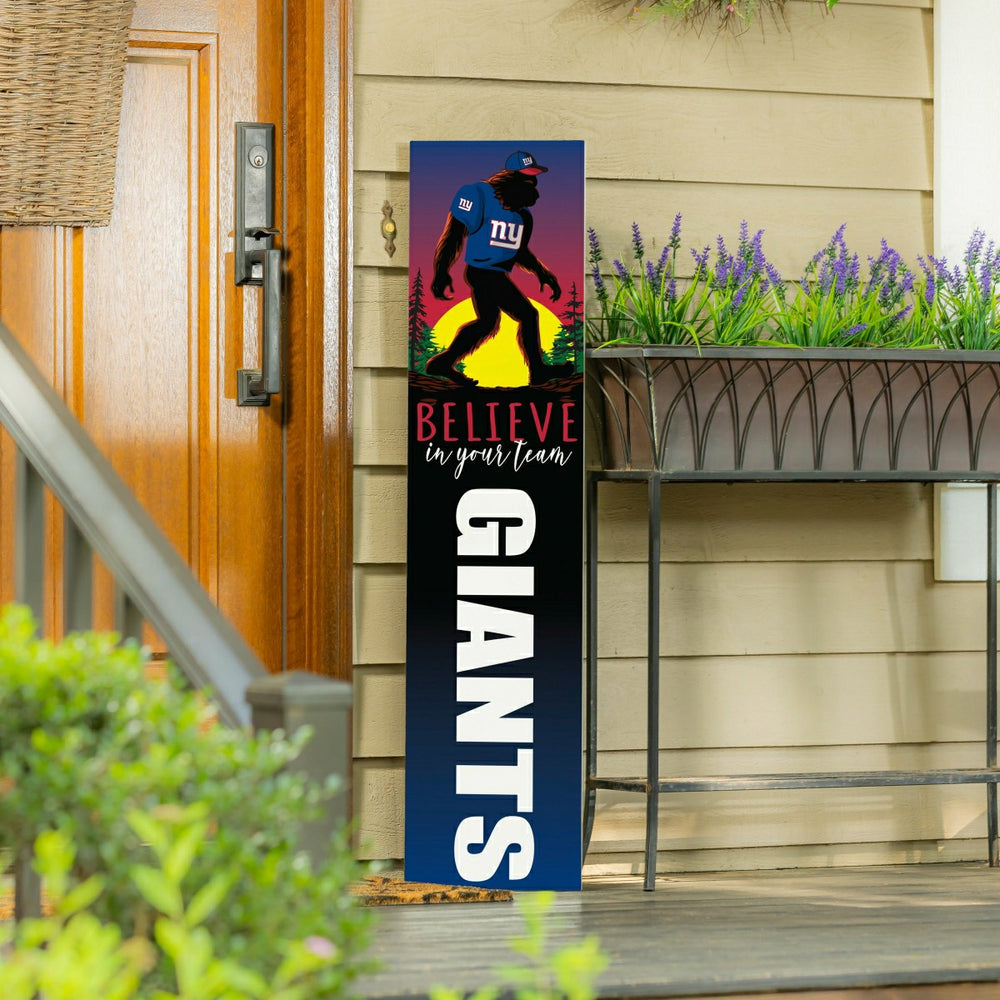 New York Giants 46" Double Sided Leaner, Bigfoot, NFL, Home