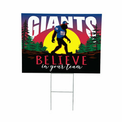 New York Giants Yard Sign, Bigfoot, NFL, Home