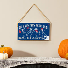New York Giants Halloween Wood Wall Sign, 6x11, NFL, Home