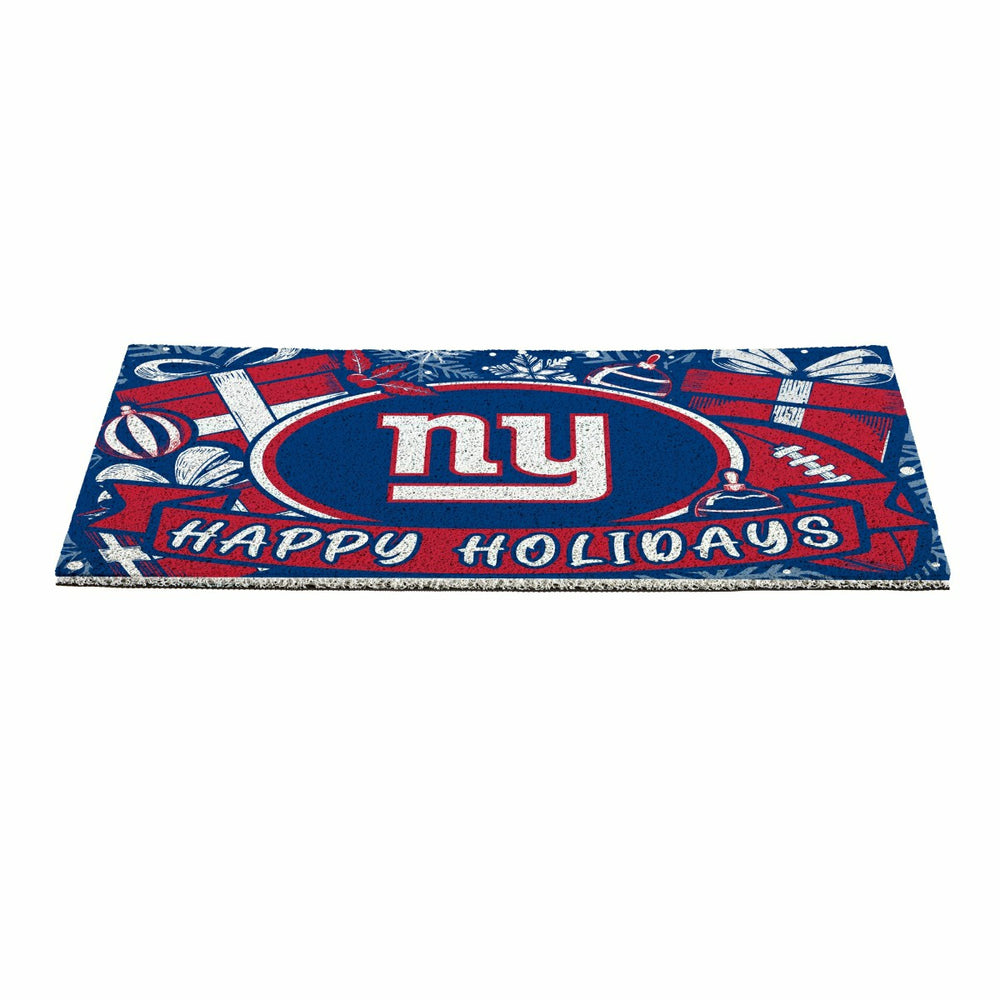 New York Giants Holiday PVC Mat, 28"x16", NFL