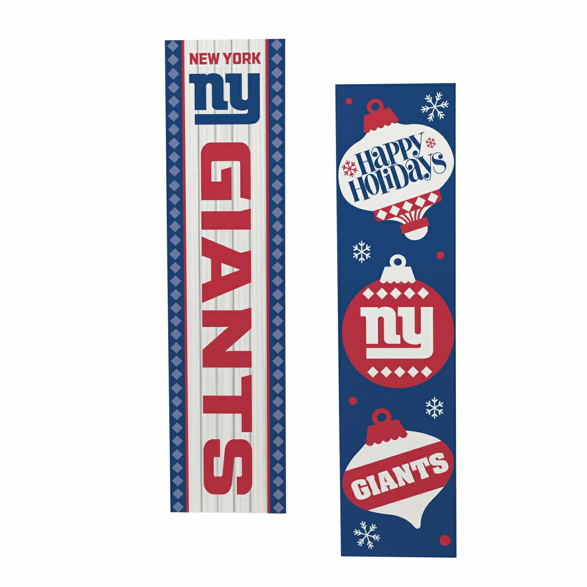 47" Double Sided Leaner, New York Giants, Christmas, NFL, Home