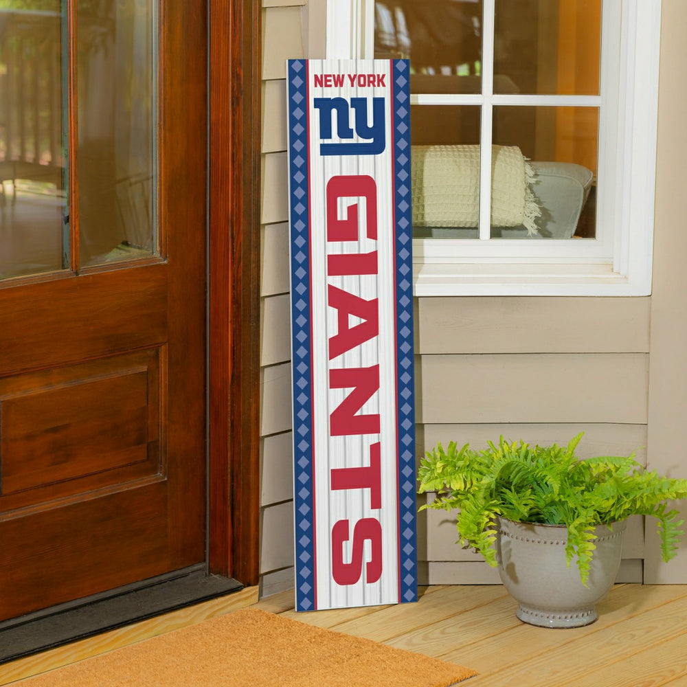 47" Double Sided Leaner, New York Giants, Christmas, NFL, Home