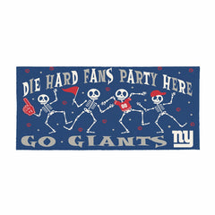 New York Giants Flocked Coir Halloween Sassafras Switch Mat, 22"x10", NFL